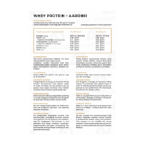 AJ Nutrition Whey Protein Concentrate Aardbei Fact