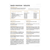 AJ Nutrition Whey Protein Isolate Fact