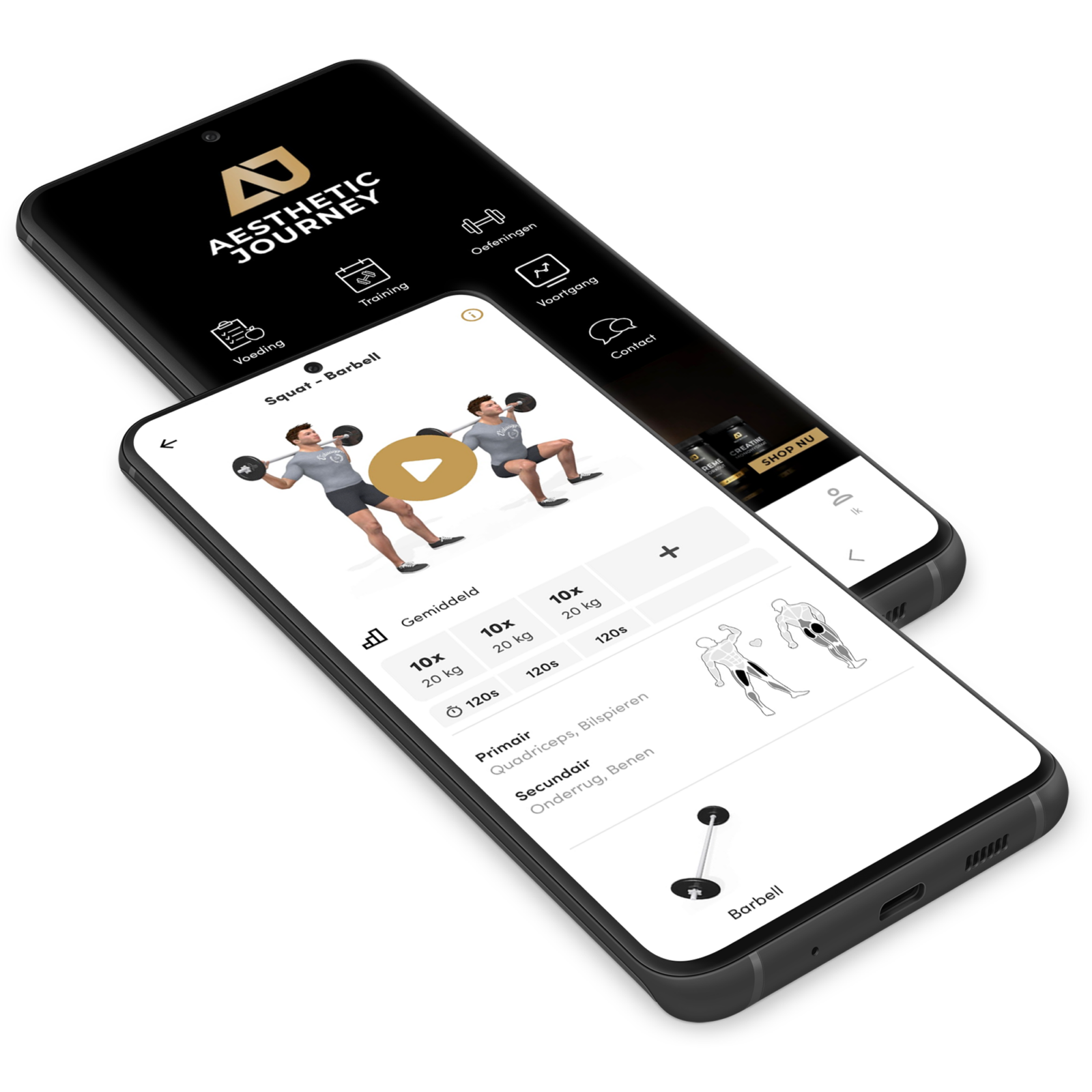 Aesthetic Journey Personal Training Mobiele App