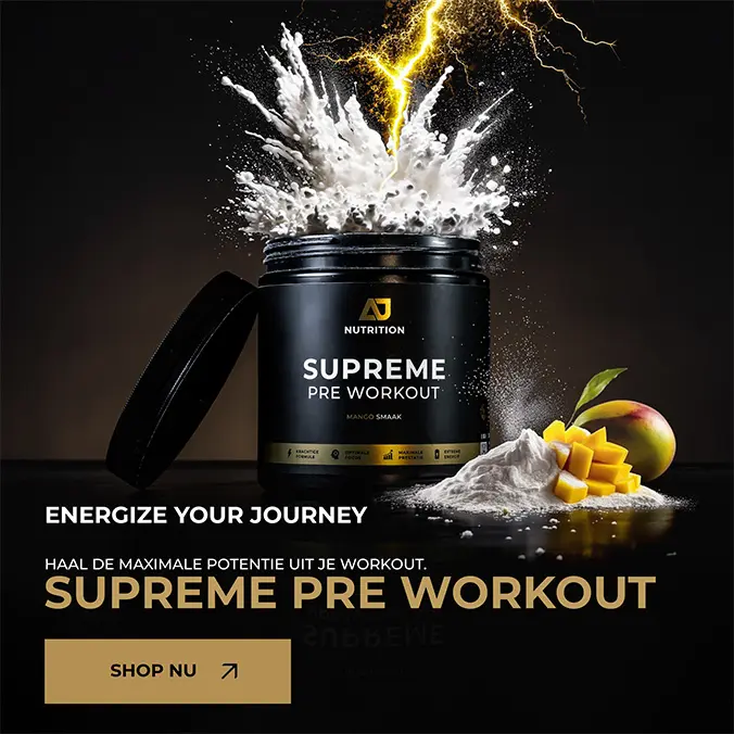AJ Nutrition Supreme Pre Workout Banner Mobiel